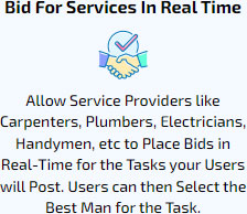 Bid For Services In Real Time