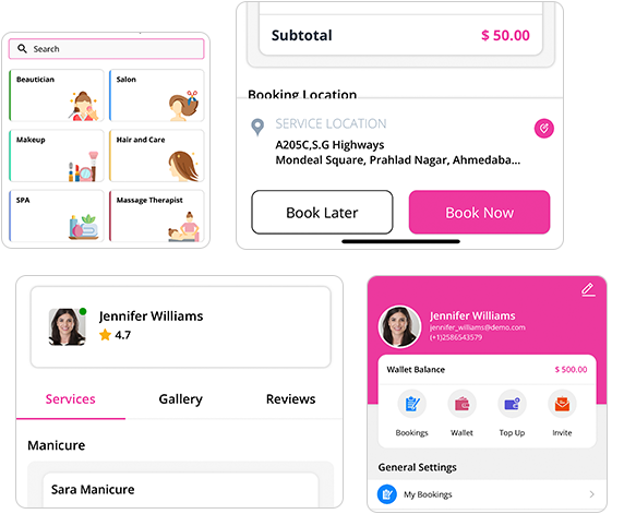 hair stylist booking app