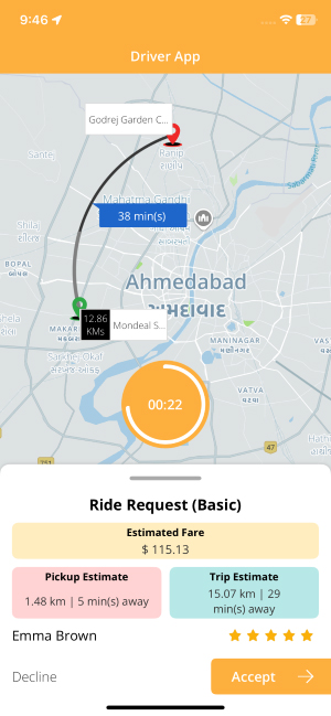 Chauffeur driver profile