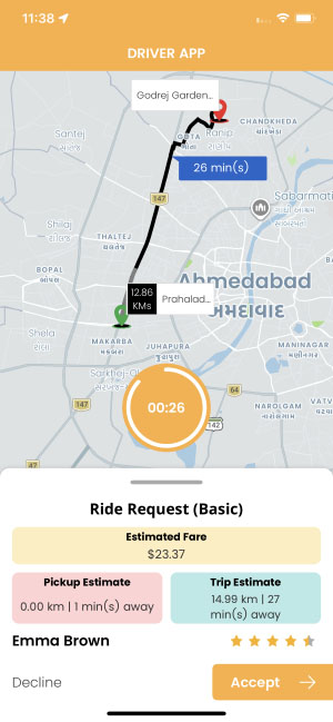 Chauffeur driver profile