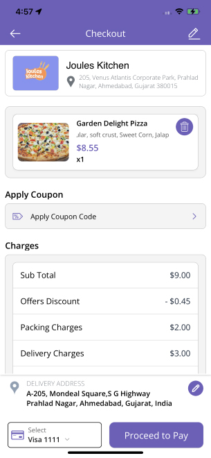 edit cart and checkout