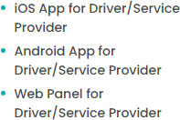 Driver/Service Provider Apps