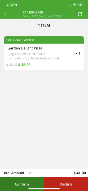 order confirm or decline