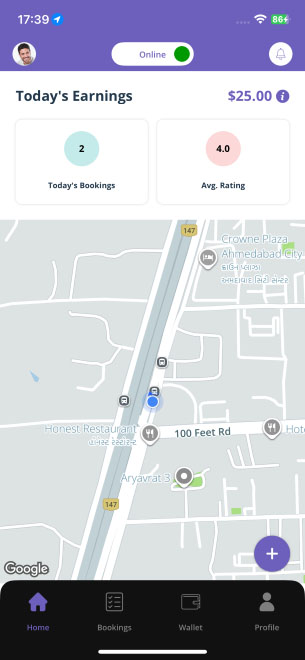 delivery driver App