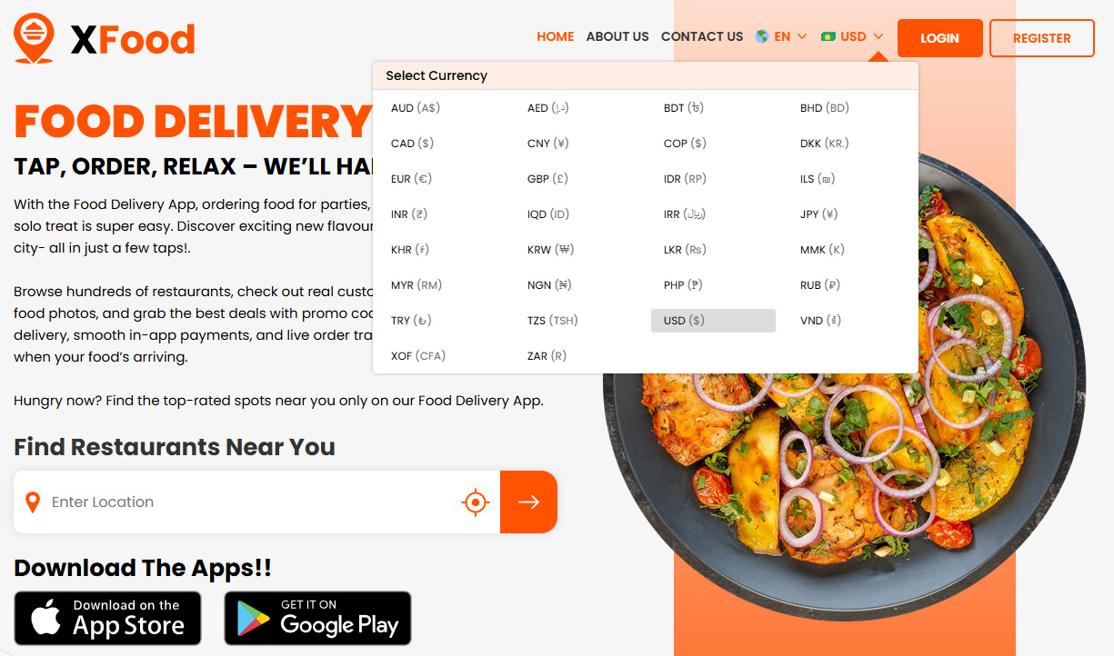 Choose Your Currency